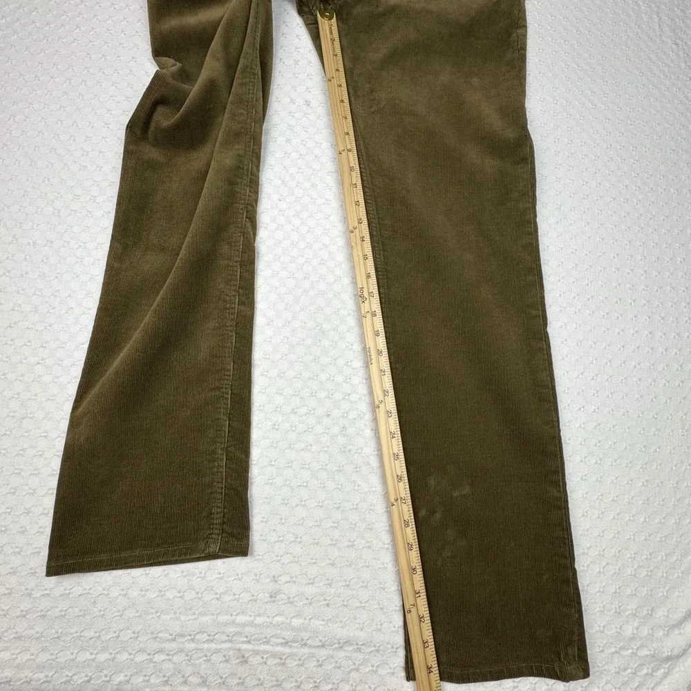 Vtg‎ Talon 45 Polo Ralph Lauren Corduroy Pants Stretch Straight Men 34x34 Brown